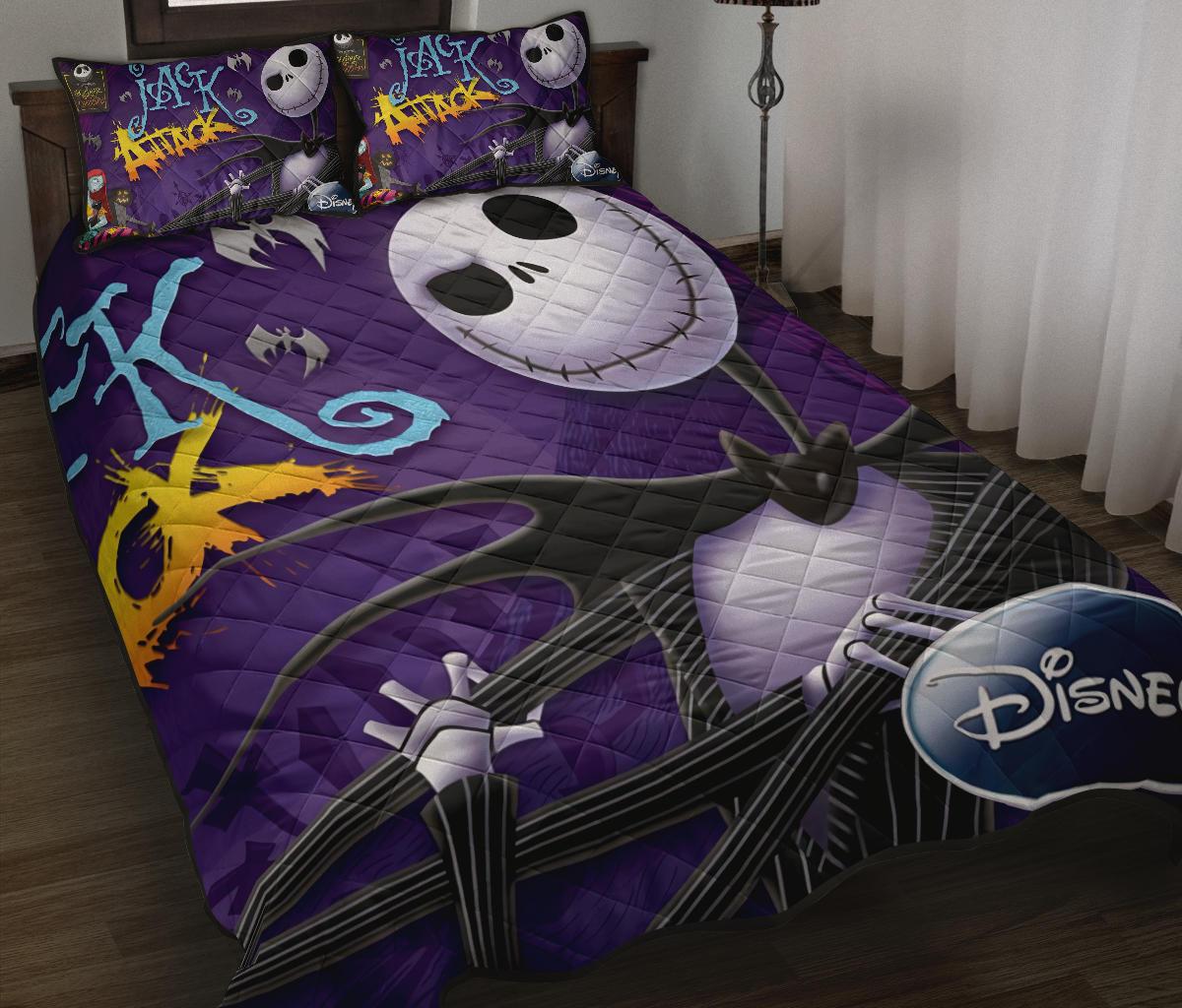 The Nightmare Before Christmas Halloween Movie Quilt Bed Set Pillow Case Amazing Decor Gift Ideas 28