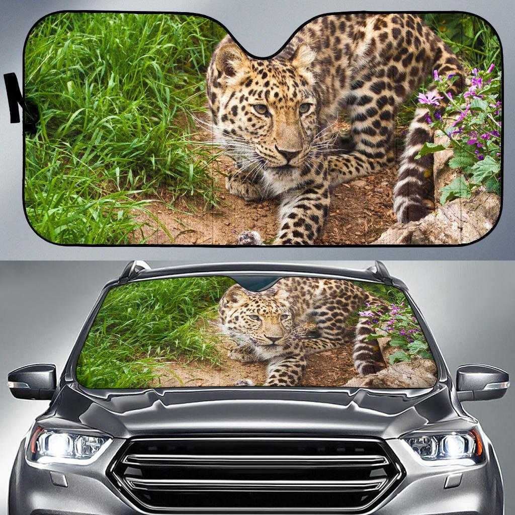 Leopard Grass Hd Car Sun Shade Gift Ideas 2022