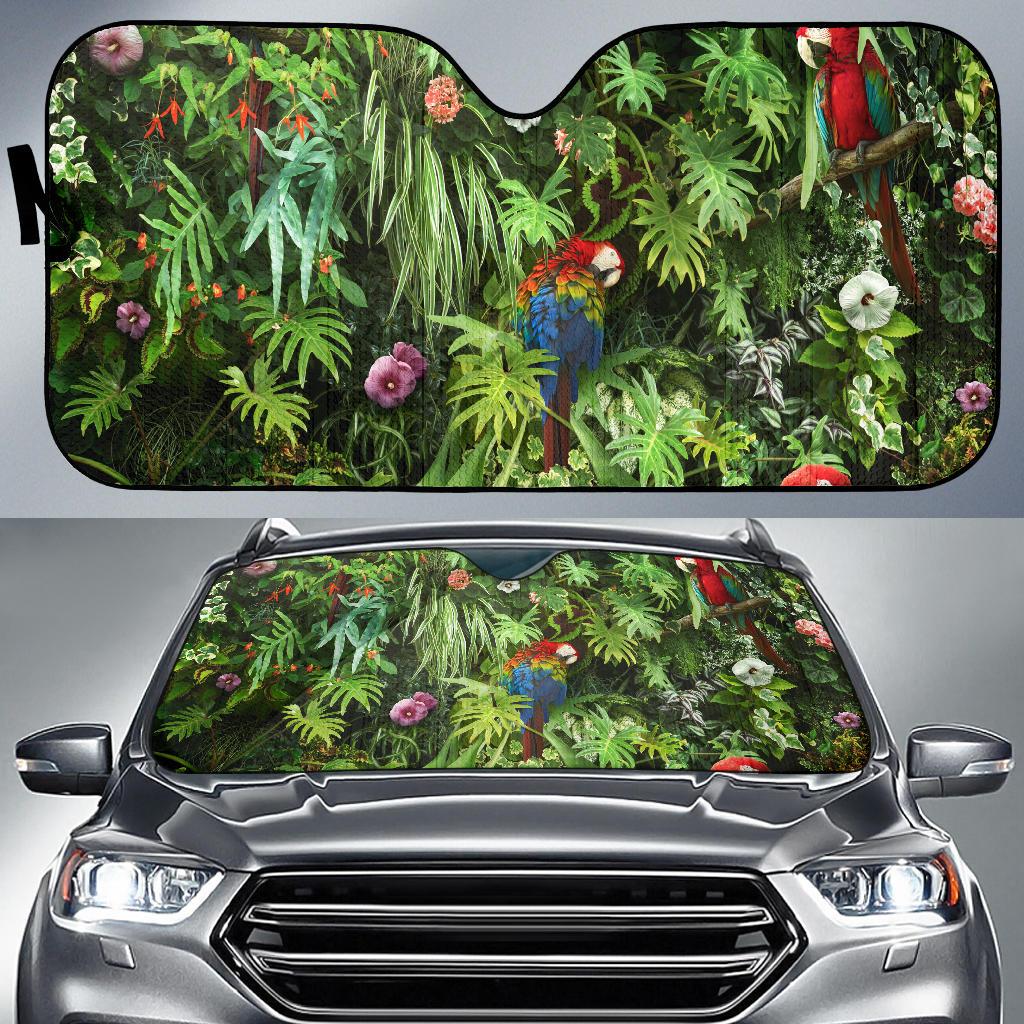 Macaw Parrot Bird Hd 4K Car Sun Shade Gift Ideas 2022