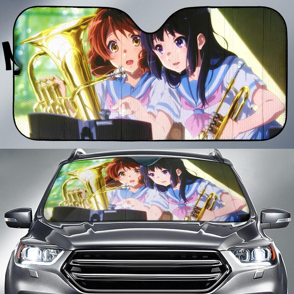 Kumiko Oumae Hazuki Katou Sound Euphonium 4K 8K Car Sun Shade Gift Ideas 2021