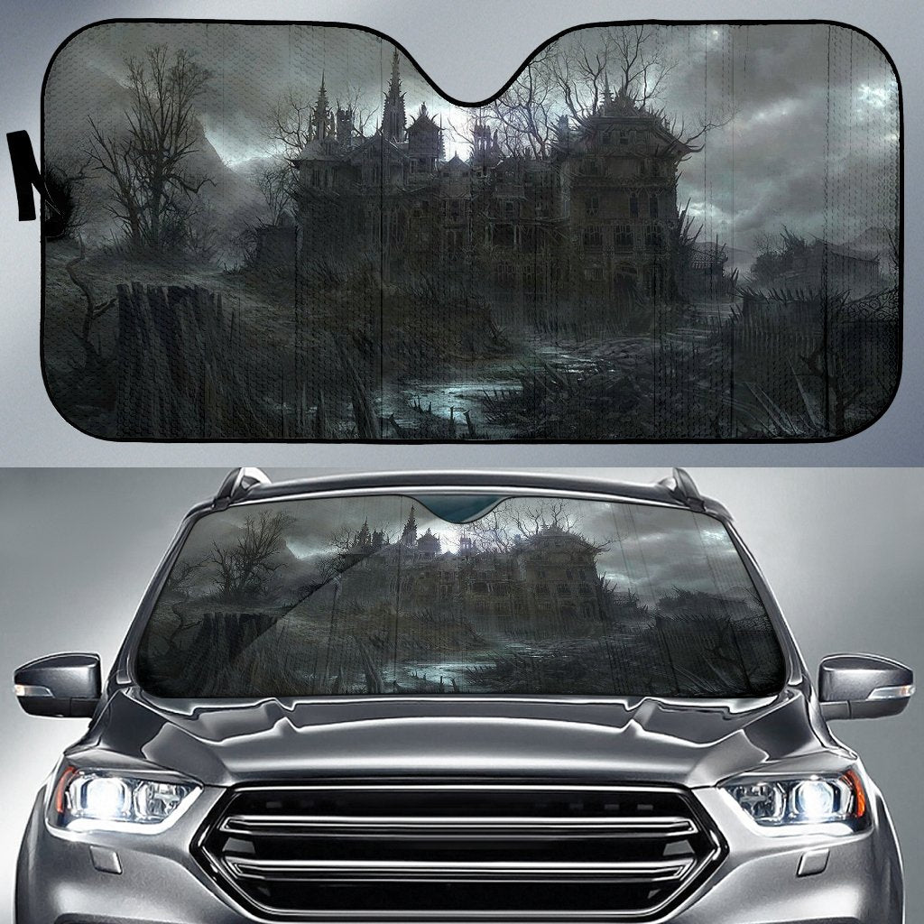 Dark Halloween Castle Sun Shade Gift Ideas 2022