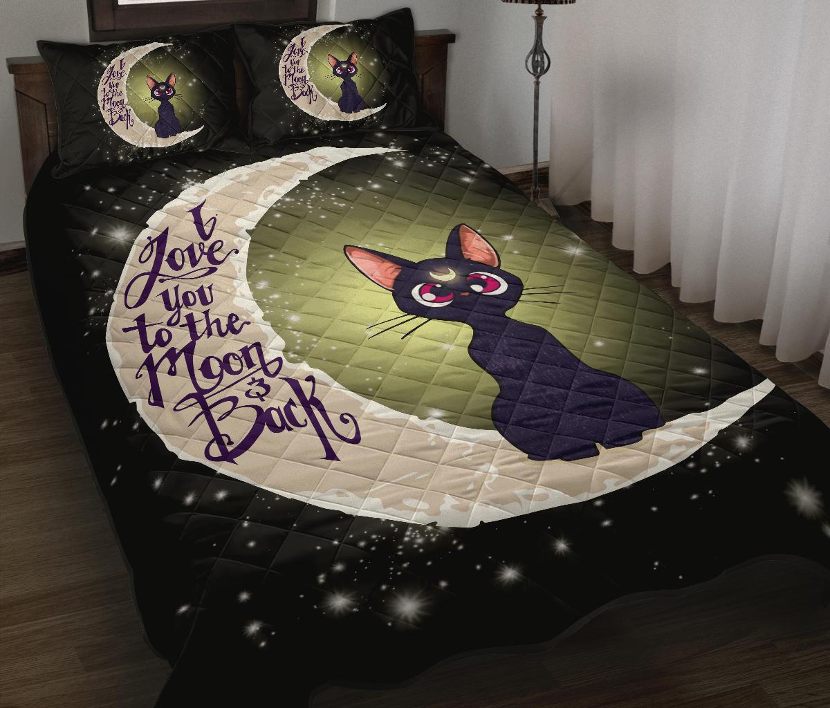 Sailor Moon Cat To The Moon Quilt Bed Sets