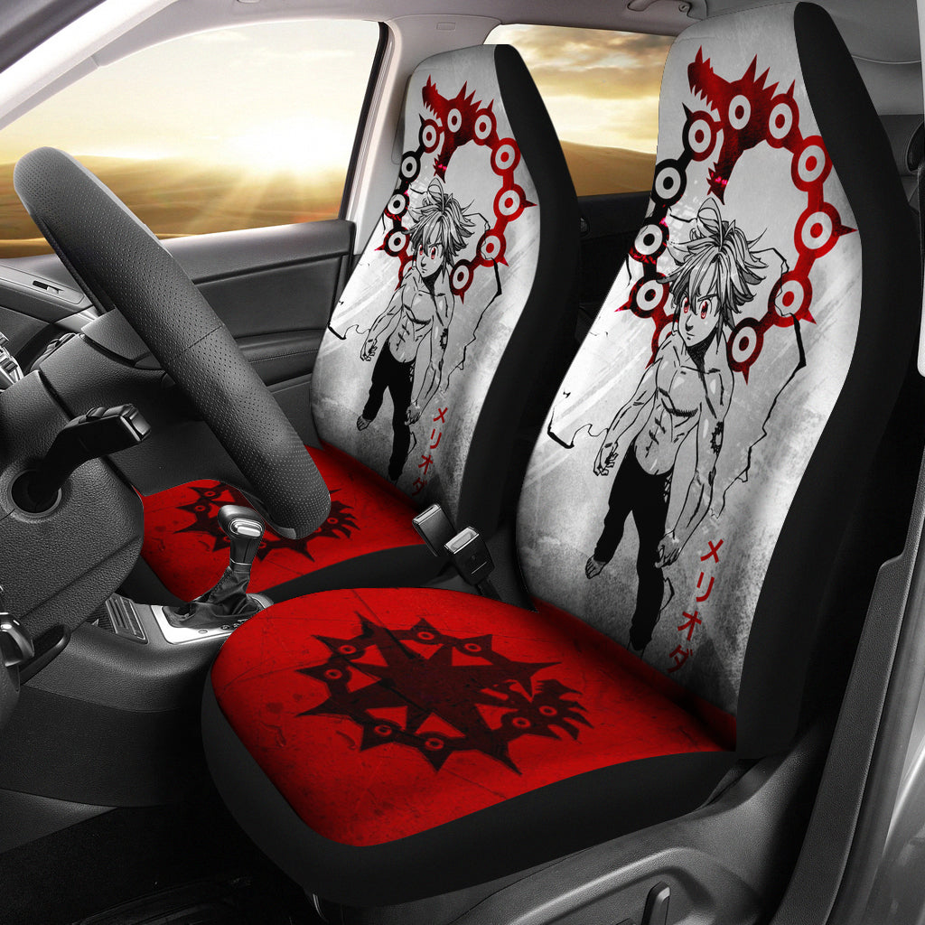 Cool Art Meliodas The Seven Deadly Sins Car Seat Covers Gift For Fan Anime