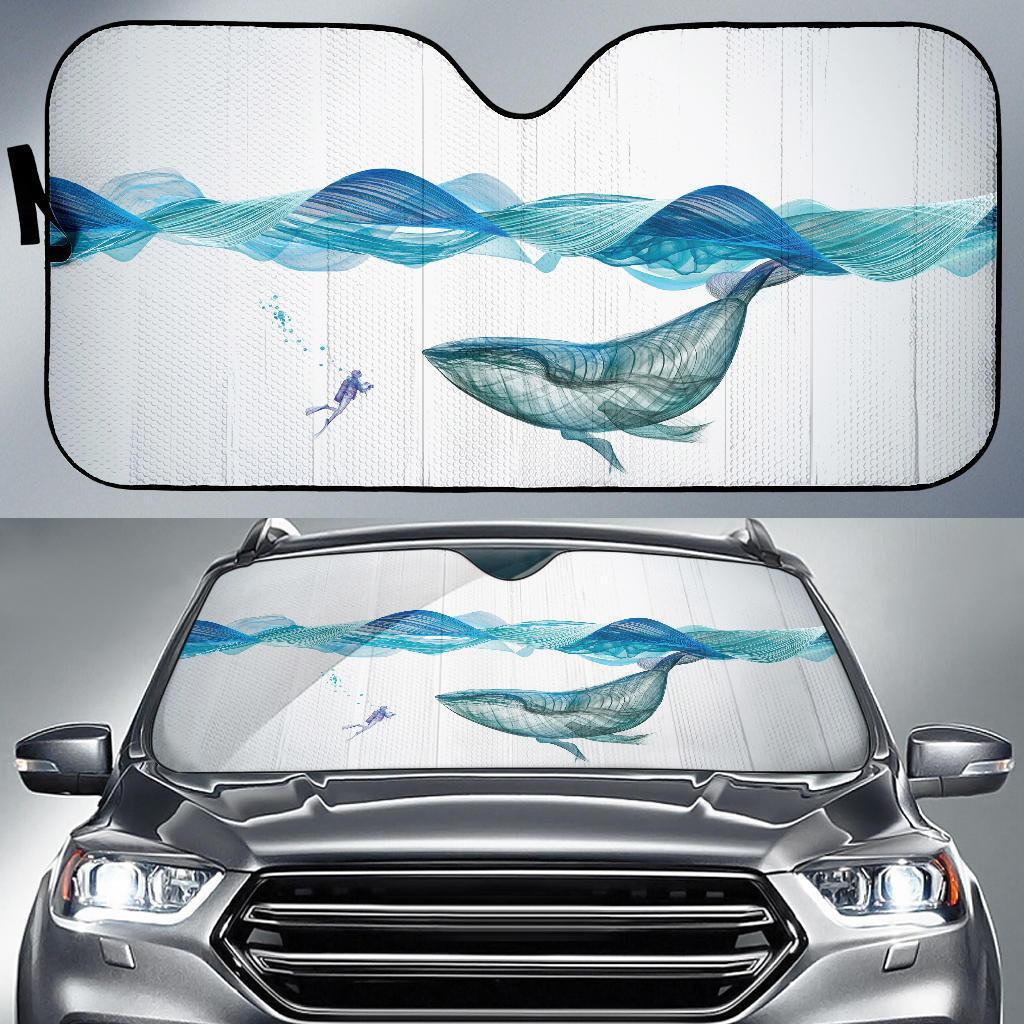 Underwater Whale Waves Horse Auto Sun Shades Amazing Best Gift Ideas 2022