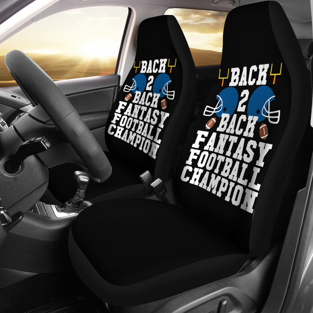 Back To Back Fantasy Football Champion Car Seat Covers