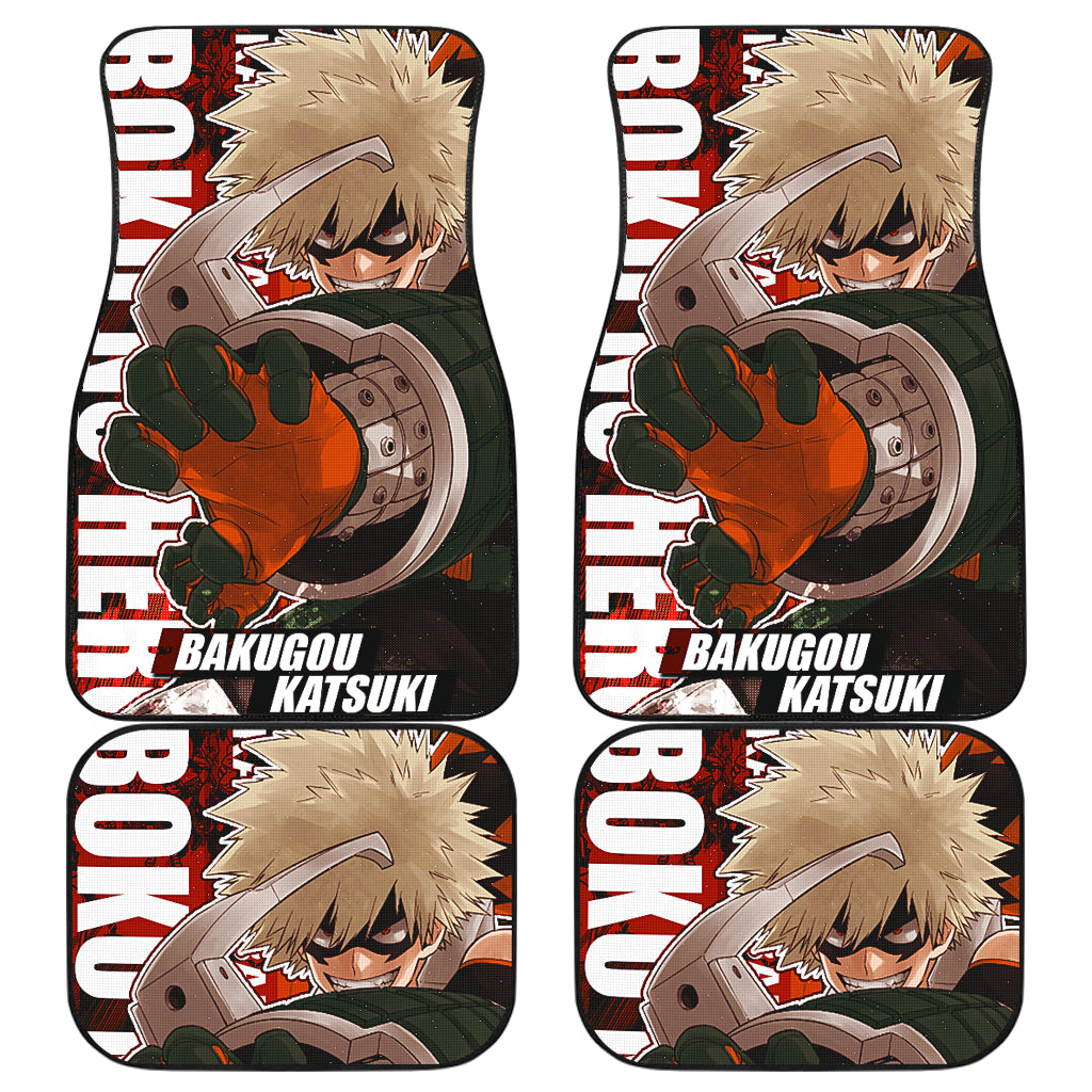 Bakugo Katsuki 11 Anime Car Floor Mats Custom Car Accessories Car Decor 2022