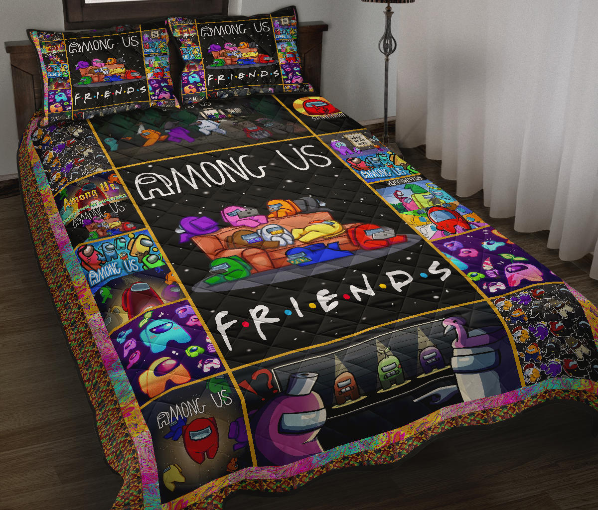 Among Us Friends Quilt Bedding Set