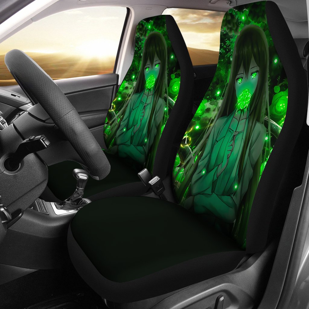 Anime Green Rose Seat Covers