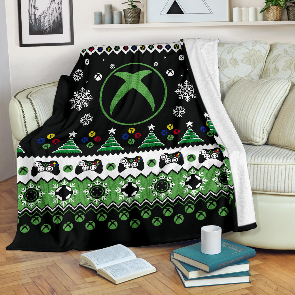 Xbox Ugly Christmas Custom Blanket Home Decor
