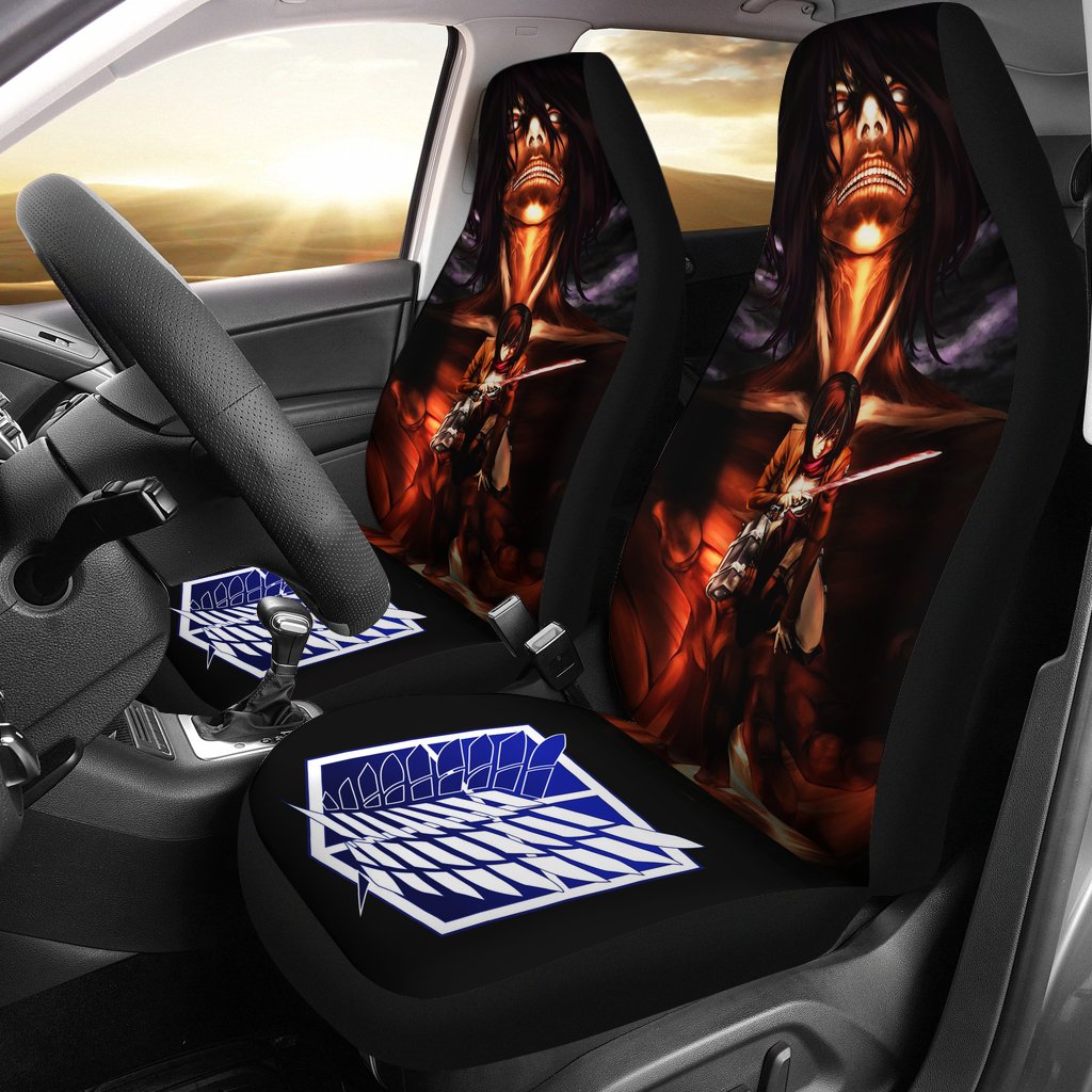 Attack On Titan Mikasa Seat Covers