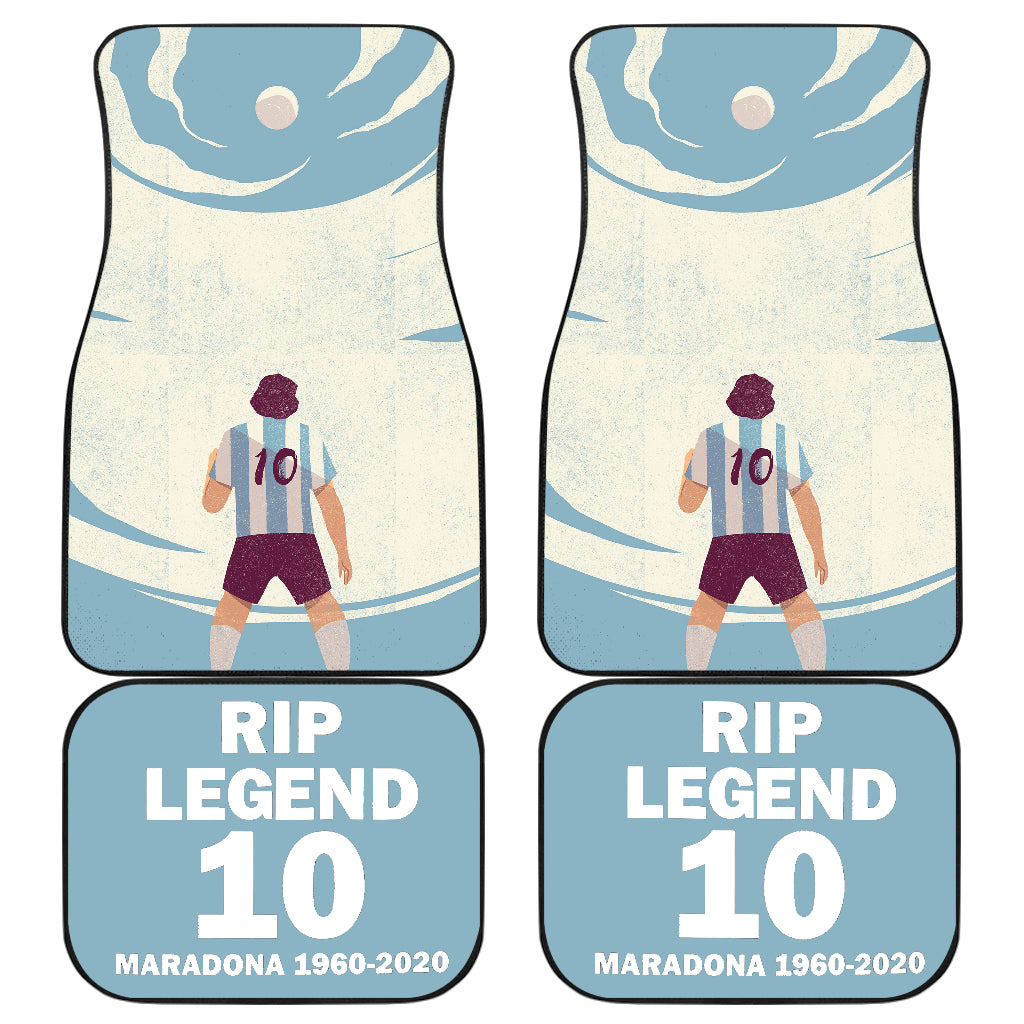 Diego Armando Maradona 10 Rip 1969 2022 36 Car Floor Mats Custom Car Accessories Car Decor 2022