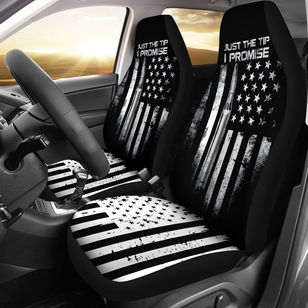 Veteran Just The Tip I Promise Us Flag Car Seat Covers