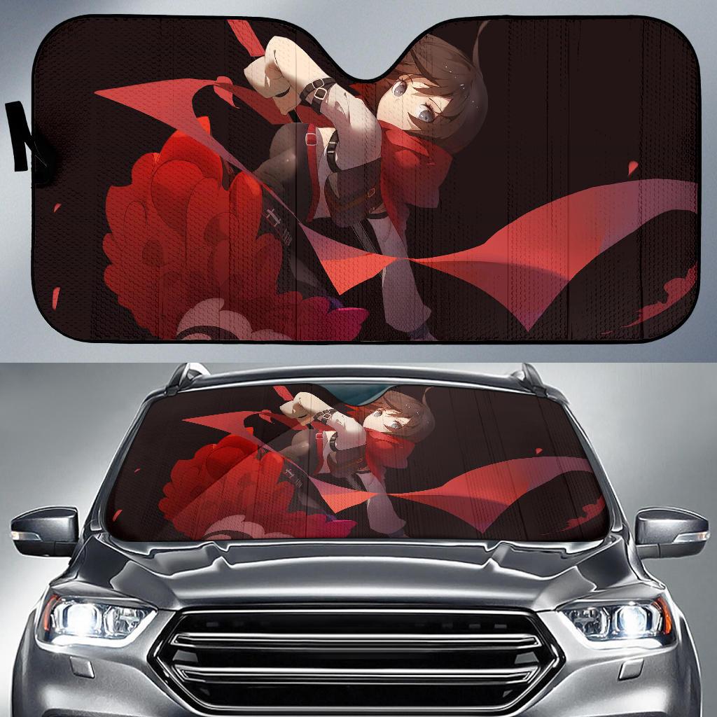 Rwby Ruby Rose Scythe Anime Girl Hd Car Sun Shade Gift Ideas 2022