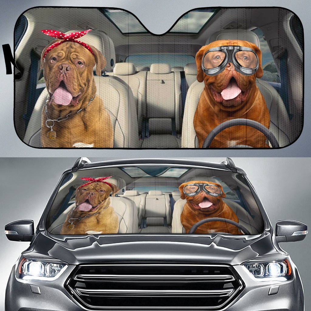 Dogue De Bordeaux Driver Auto Sun Shade Amazing Best Gift Ideas 2022