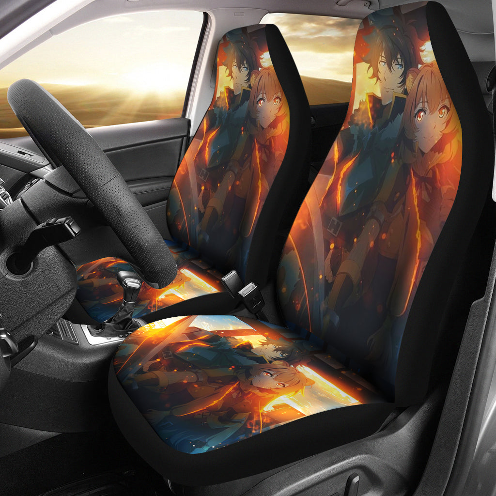 Raphtalia And Naofumi Art Tate No Yuusha No Nariagari Anime Manga Car Seat Covers