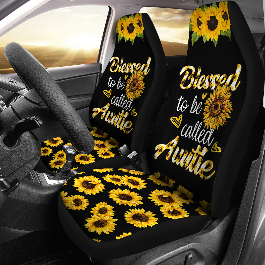 Blessed To Be Called Auntie Sunflower Seat Covers