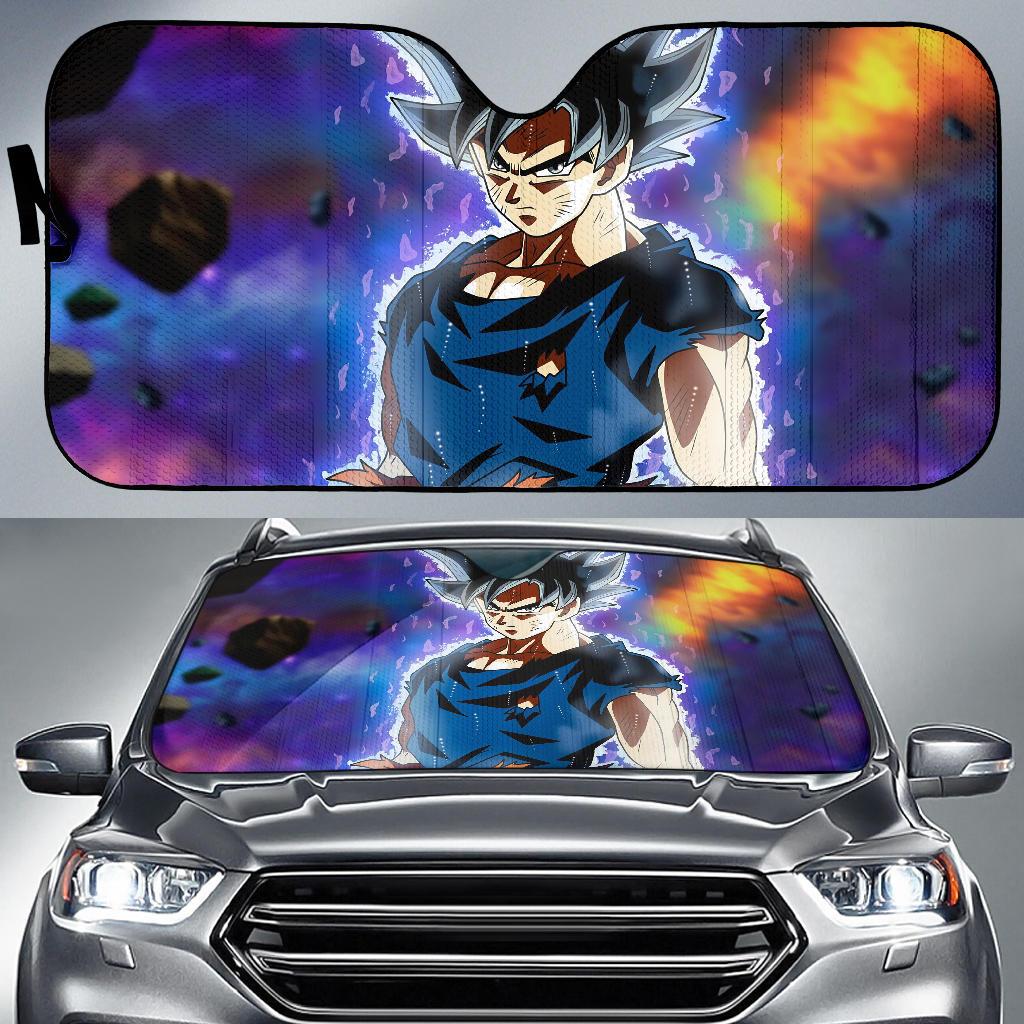 Ultra Instinct Goku Dragon Ball Super Cool 5K Car Sun Shade Gift Ideas 2022