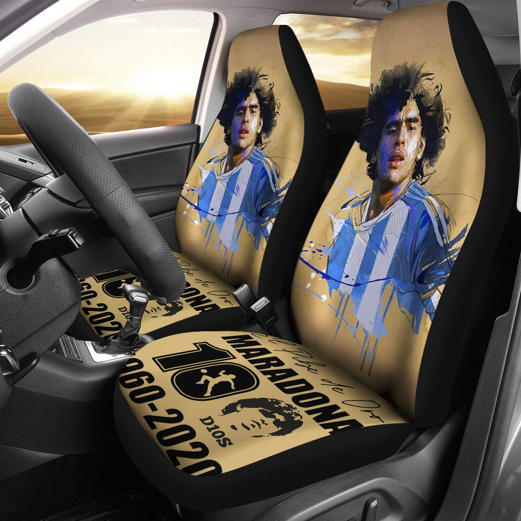 New Cool Art D10S Diego Armando Maradona 10 Rip 1969 2022 Car Seat Covers Gift For Fooball