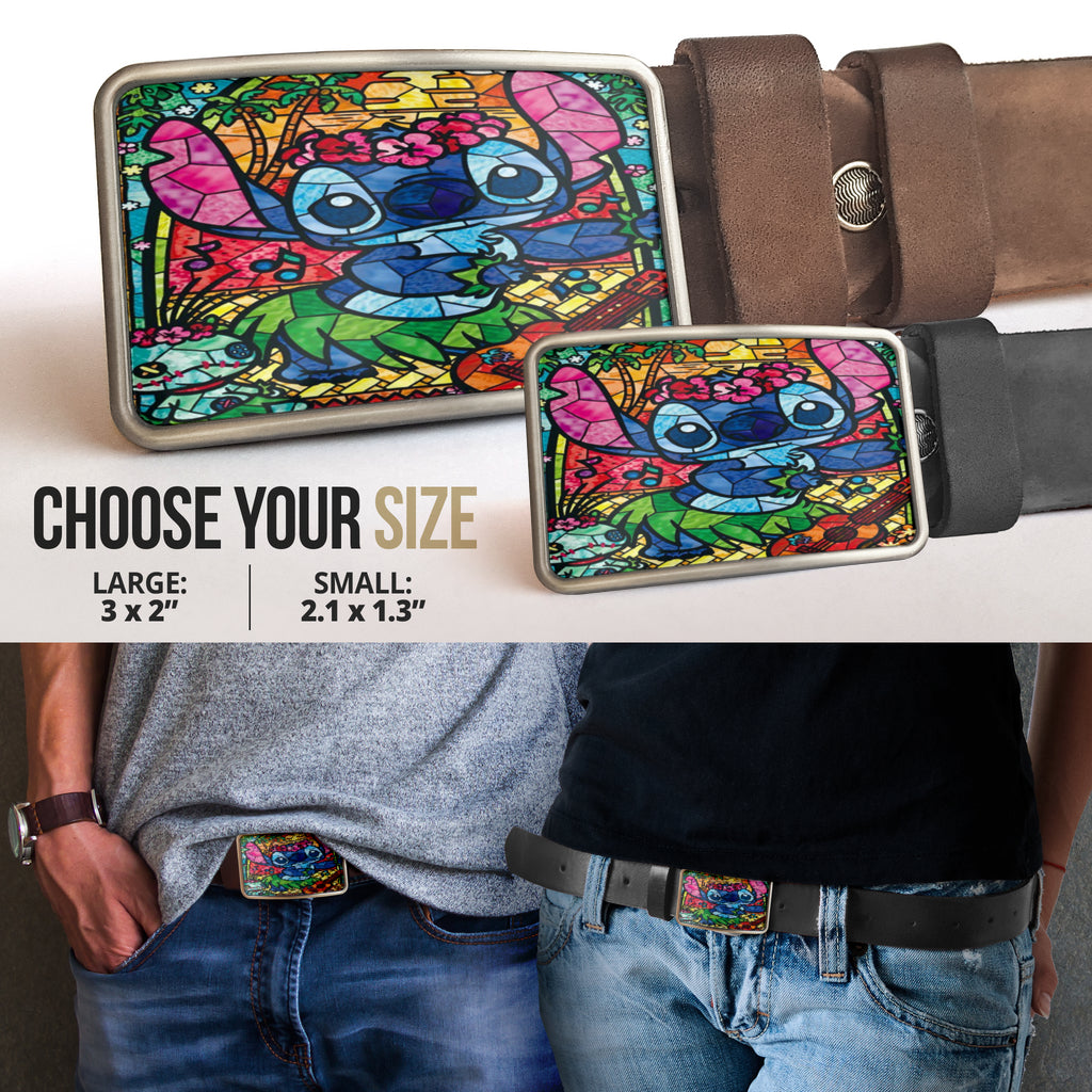 Stitch glass Belt Buckle 2021