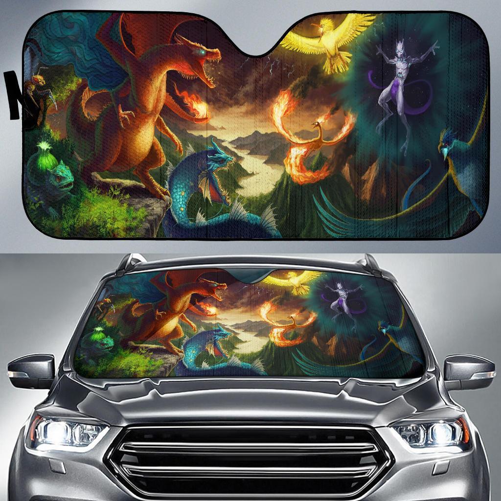 Pokemon Legendary Jurrasic Car Sun Shades Amazing Best Gift Ideas 2021