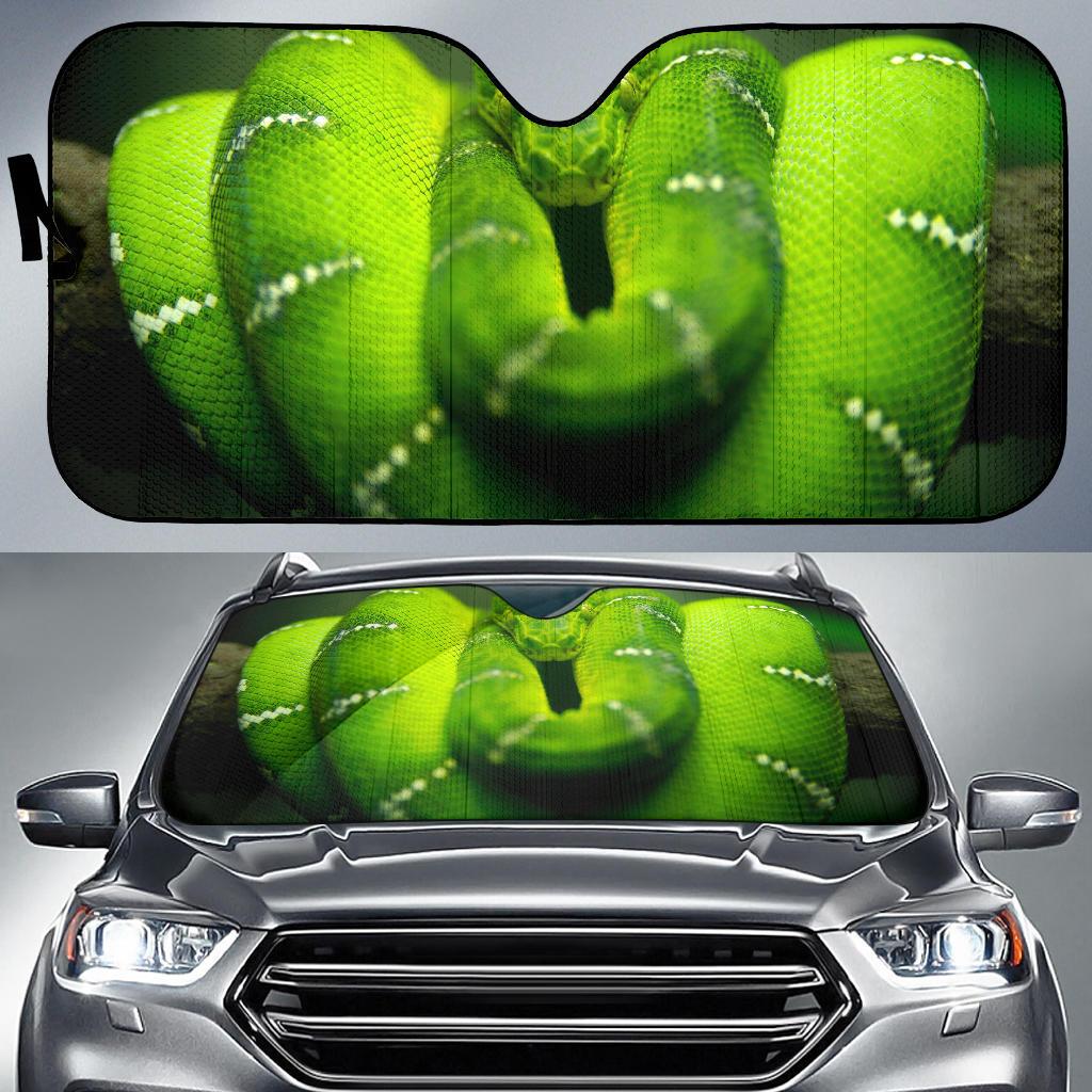 Python Snake Green Snake Hd Car Sun Shade Gift Ideas 2022