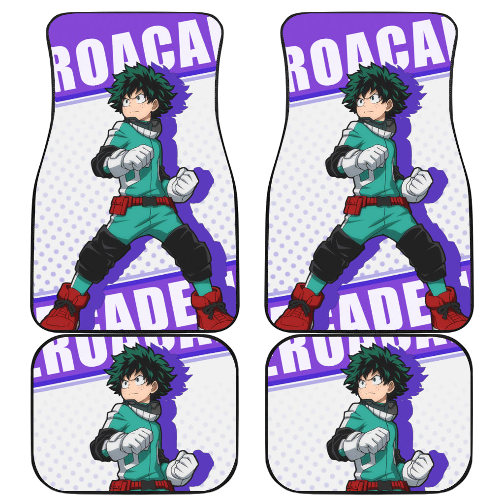 Midoriya Izuku 2 Anime Car Floor Mats Custom Car Accessories Car Decor 2022