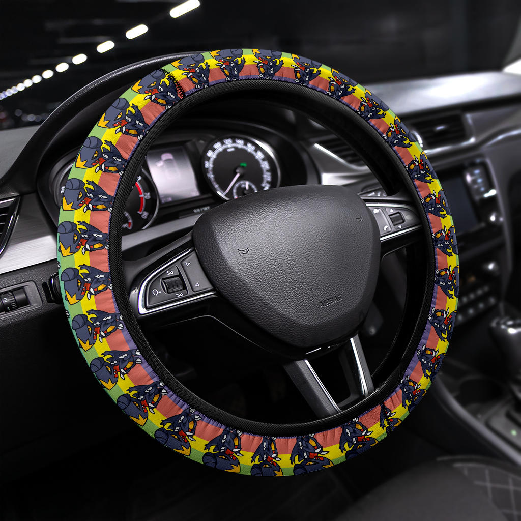 Garchomp Pokemon Anime Custom Car Steering Wheel Cover