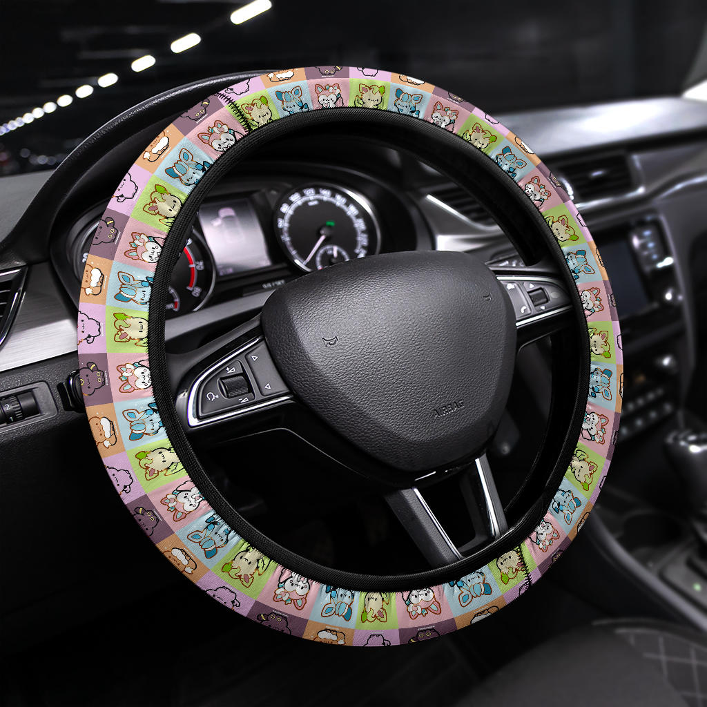 Eeveelutions Pokemon Car Steering Wheel Cover 3