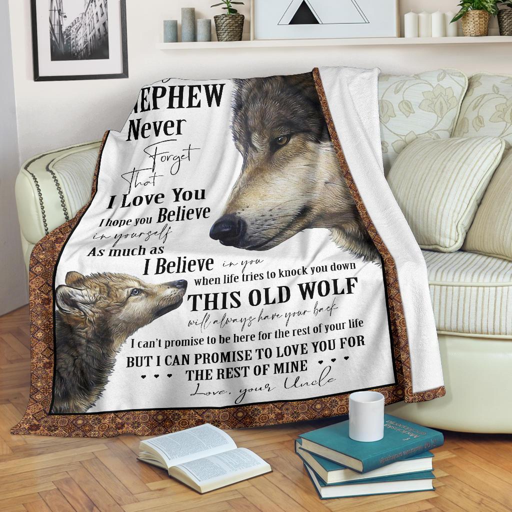 Wolf Quilt Forget Who You Are Premium Blanket