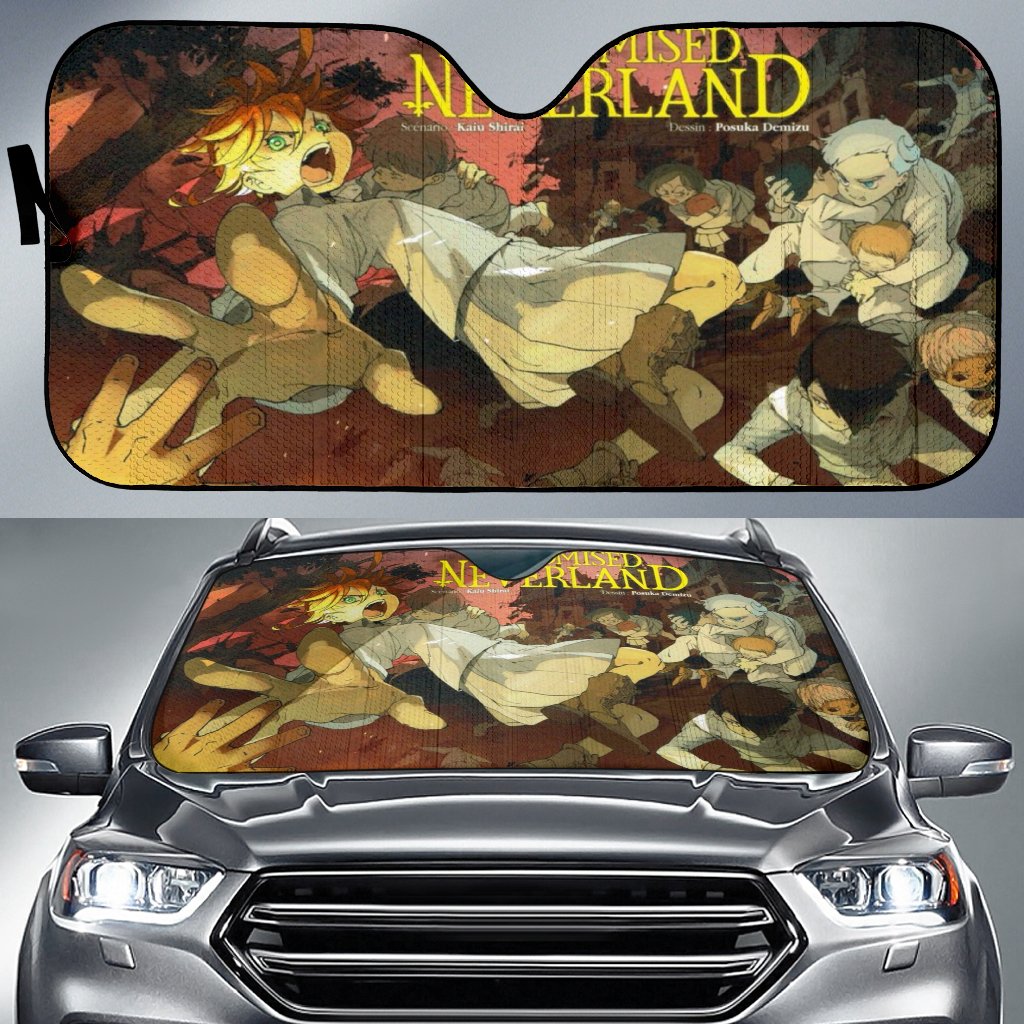 Promised Neverland Red Car Auto Sunshade Anime 2022 Amazing Best Gift Ideas 2022