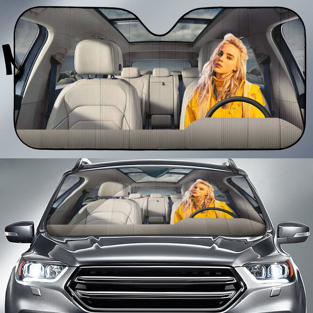 Billie Eilish Driving Auto Sun Shade