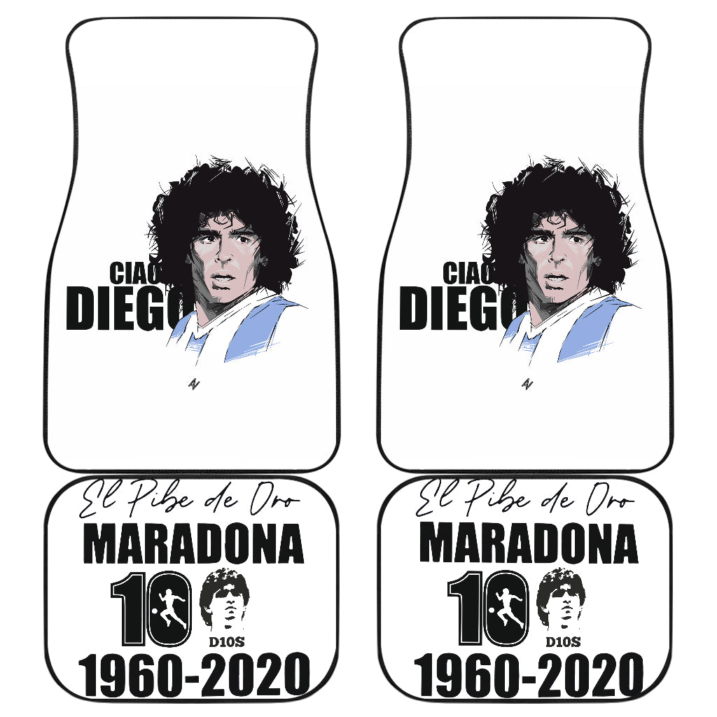 Diego Armando Maradona 10 Rip 1969 2022 39 Car Floor Mats Custom Car Accessories Car Decor 2022