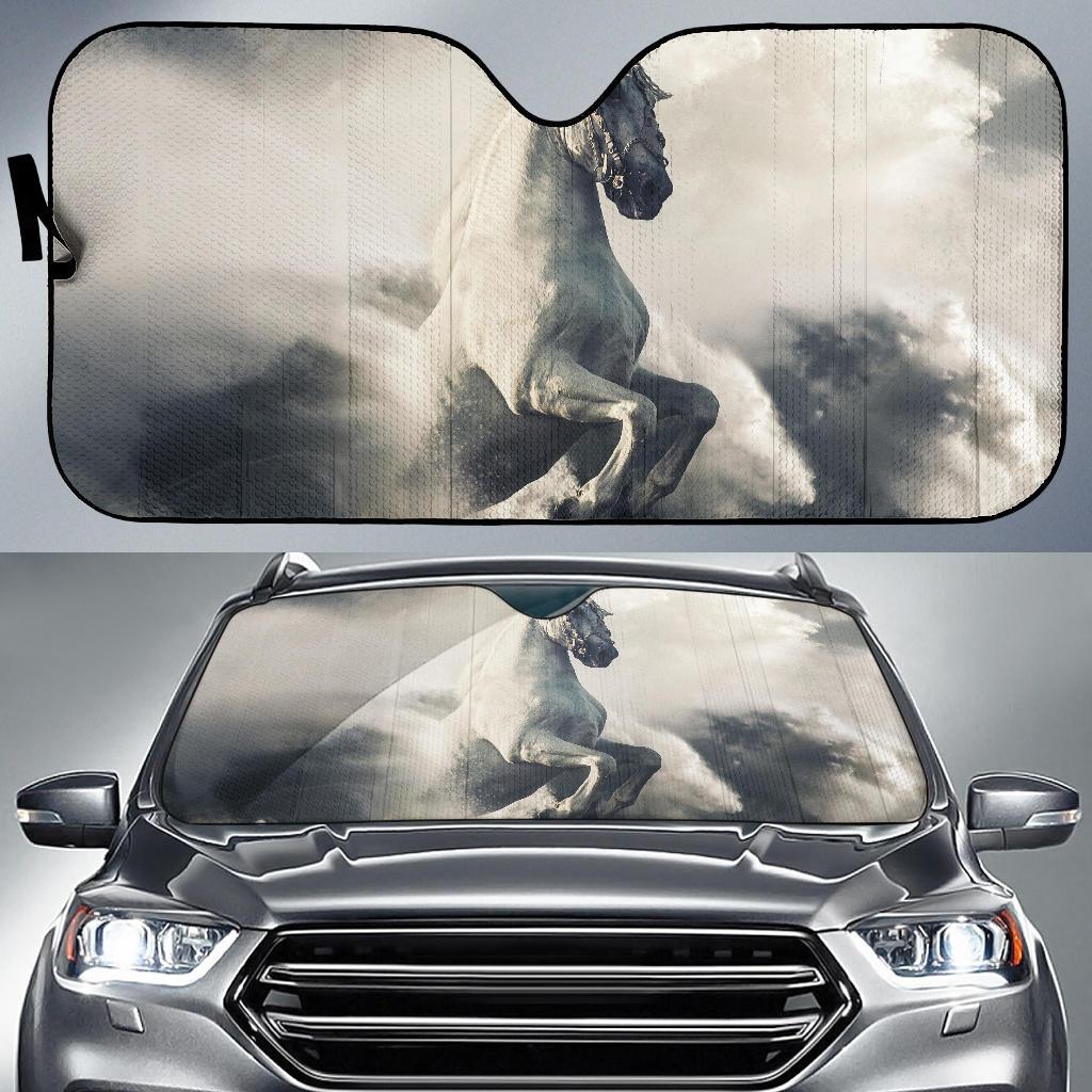 Pegasus White Horse Clouds Waves Hd Car Sun Shade Gift Ideas 2022