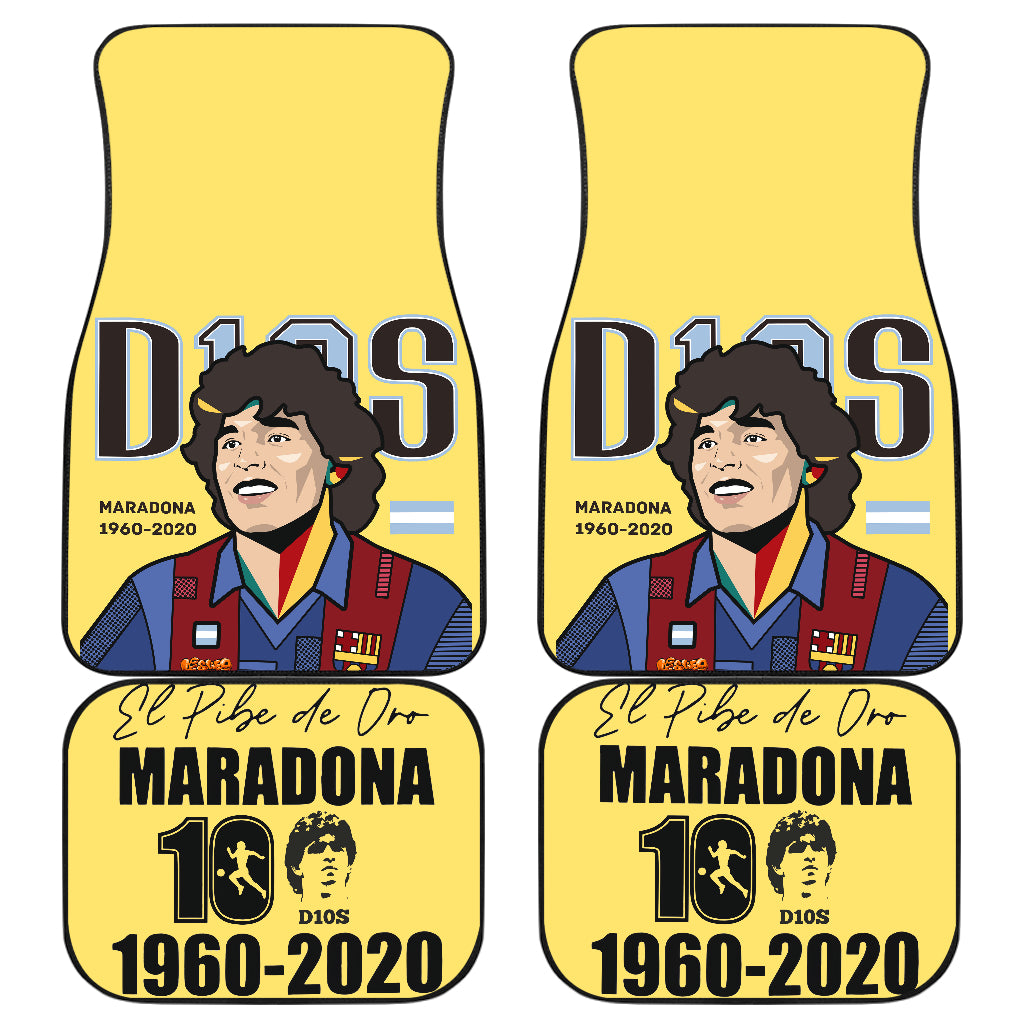 Diego Armando Maradona 10 Rip 1969 2022 52 Car Floor Mats Custom Car Accessories Car Decor 2022