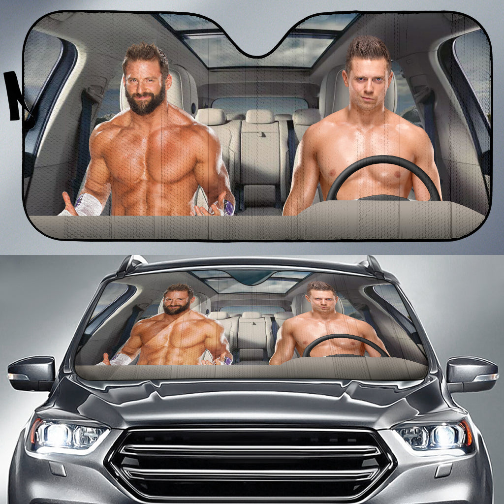 The Miz Vs Zack Ryder Wwe Driving Auto Sun Shade