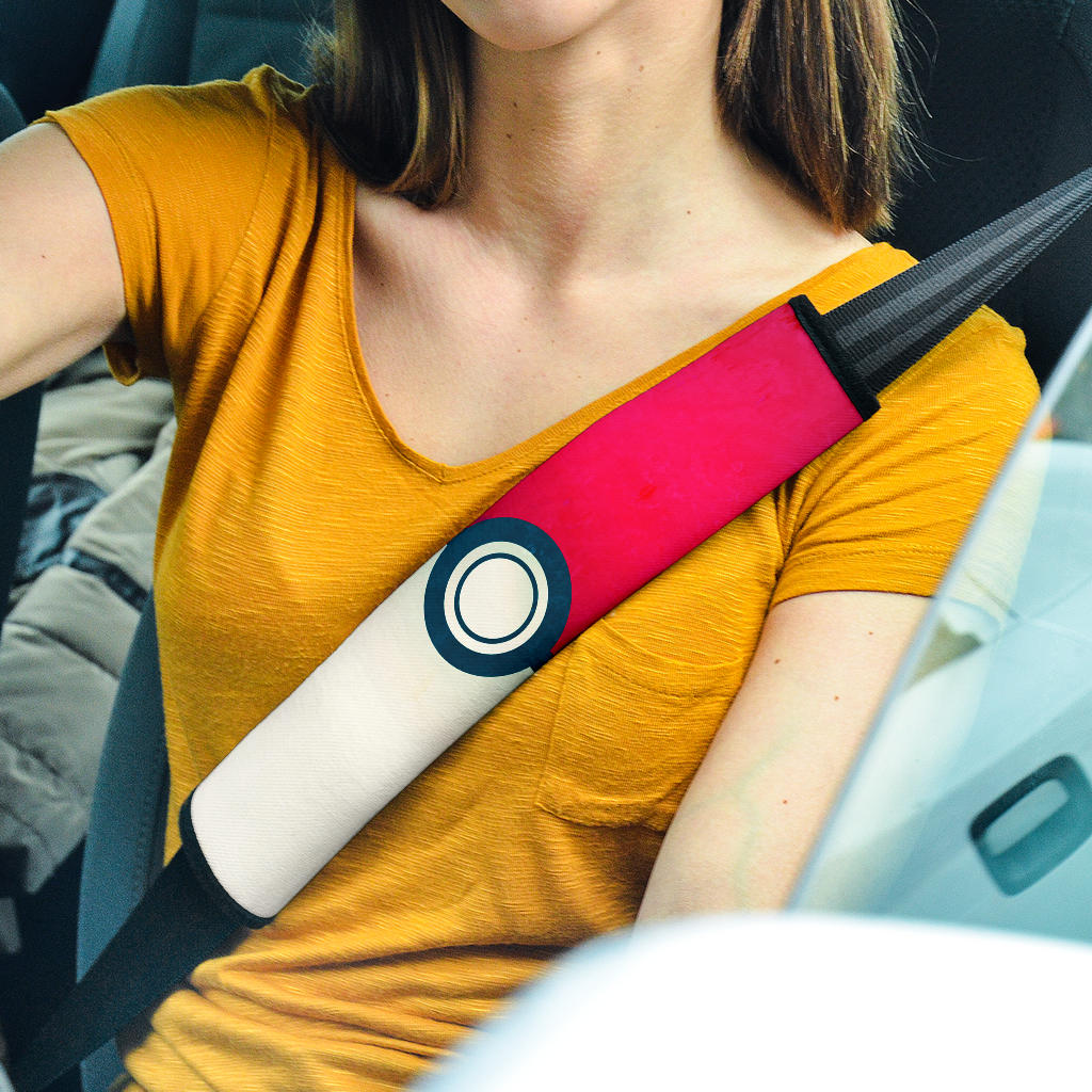 Pokemon Ball Car Seat Belt Covers Custom Animal Skin Printed Car Interior Accessories Perfect Gift