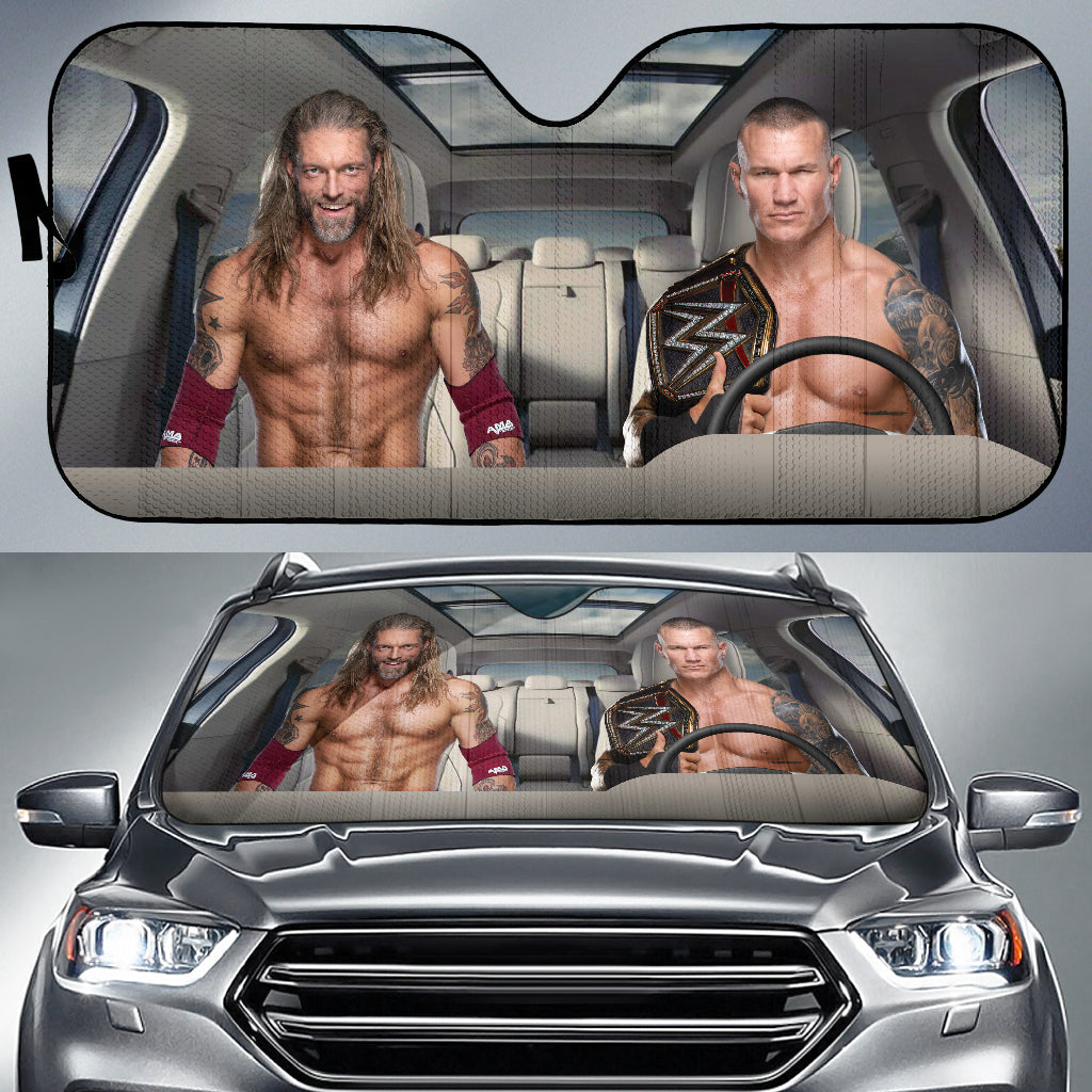 Randy Orton Vs Edge Wwe Driving Auto Sun Shade