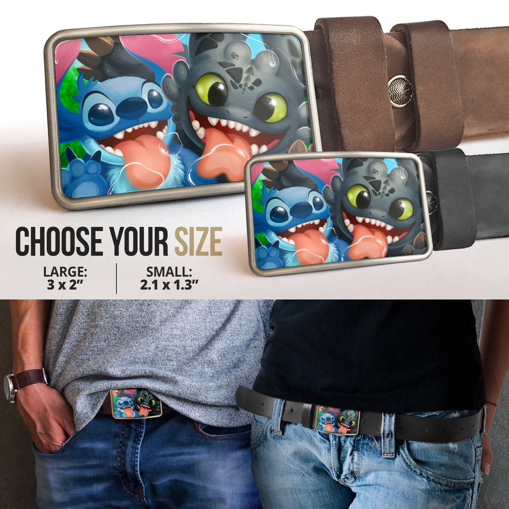 Stitch toothless friends Belt Buckle 2021