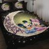 Mice Couple To The Moon Quilt Bed Sets