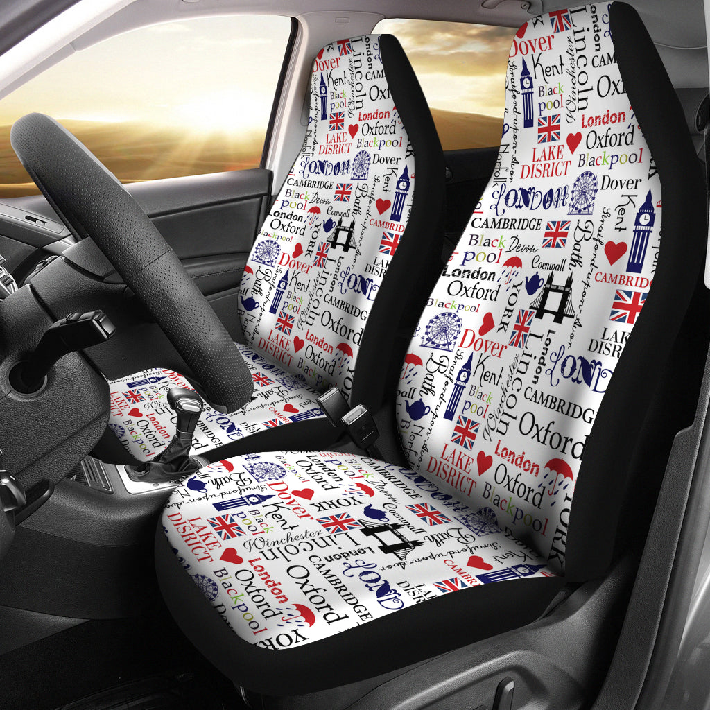 London Pattern Car Seat Covers