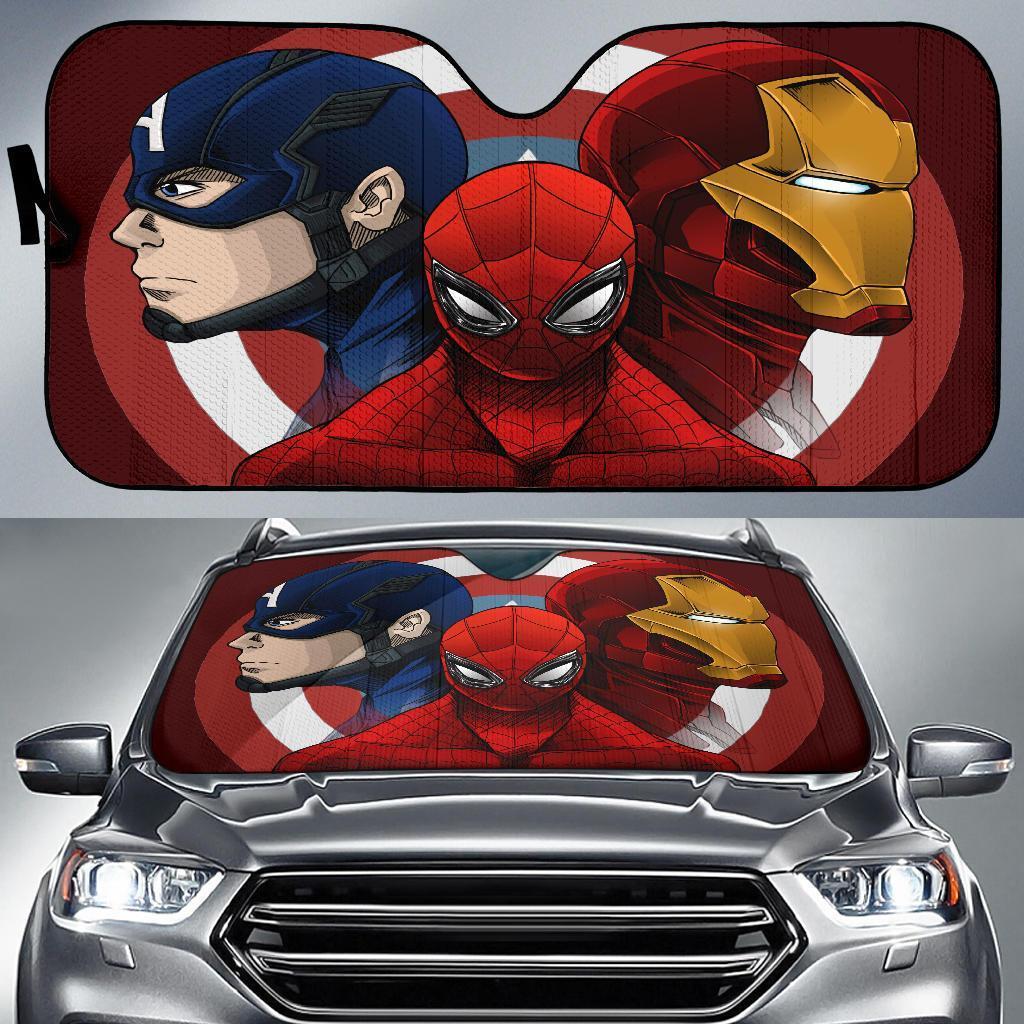 Spiderman Iron Man Captain America Car Sun Shades Amazing Best Gift Ideas 2021