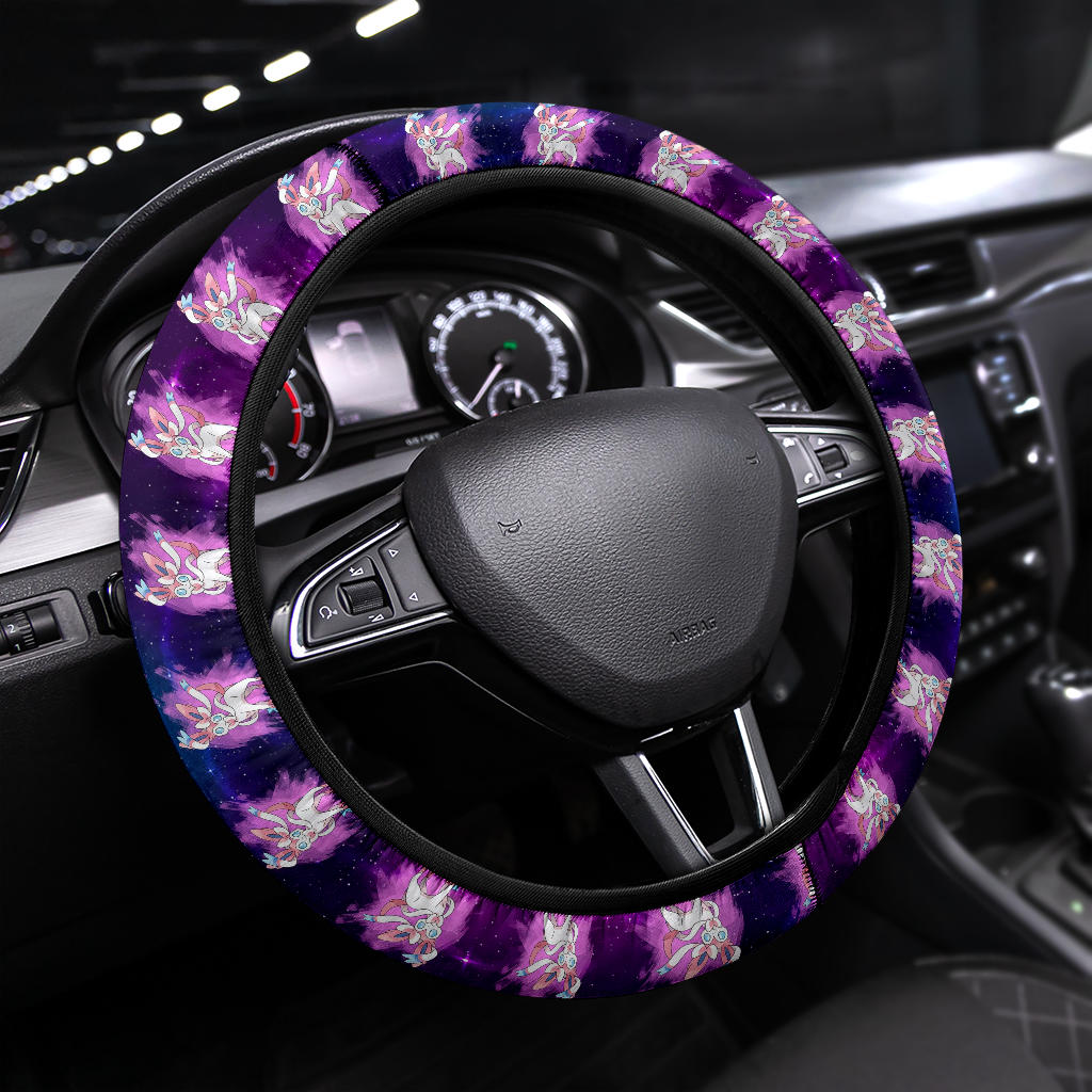 Sylveon 2 Pokemon Car Steering Wheel Cover