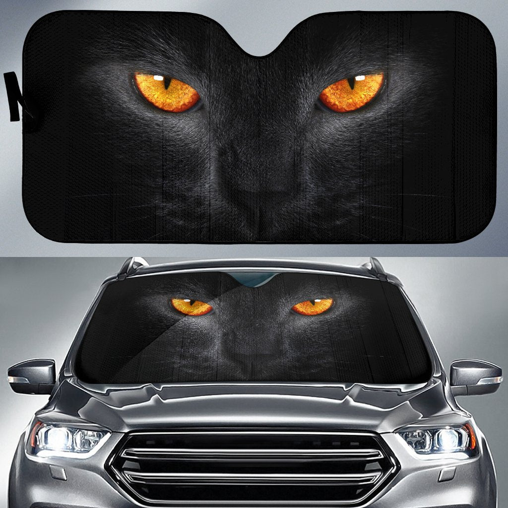 Black Cat 3D Car Sun Shade Gift Ideas 2021