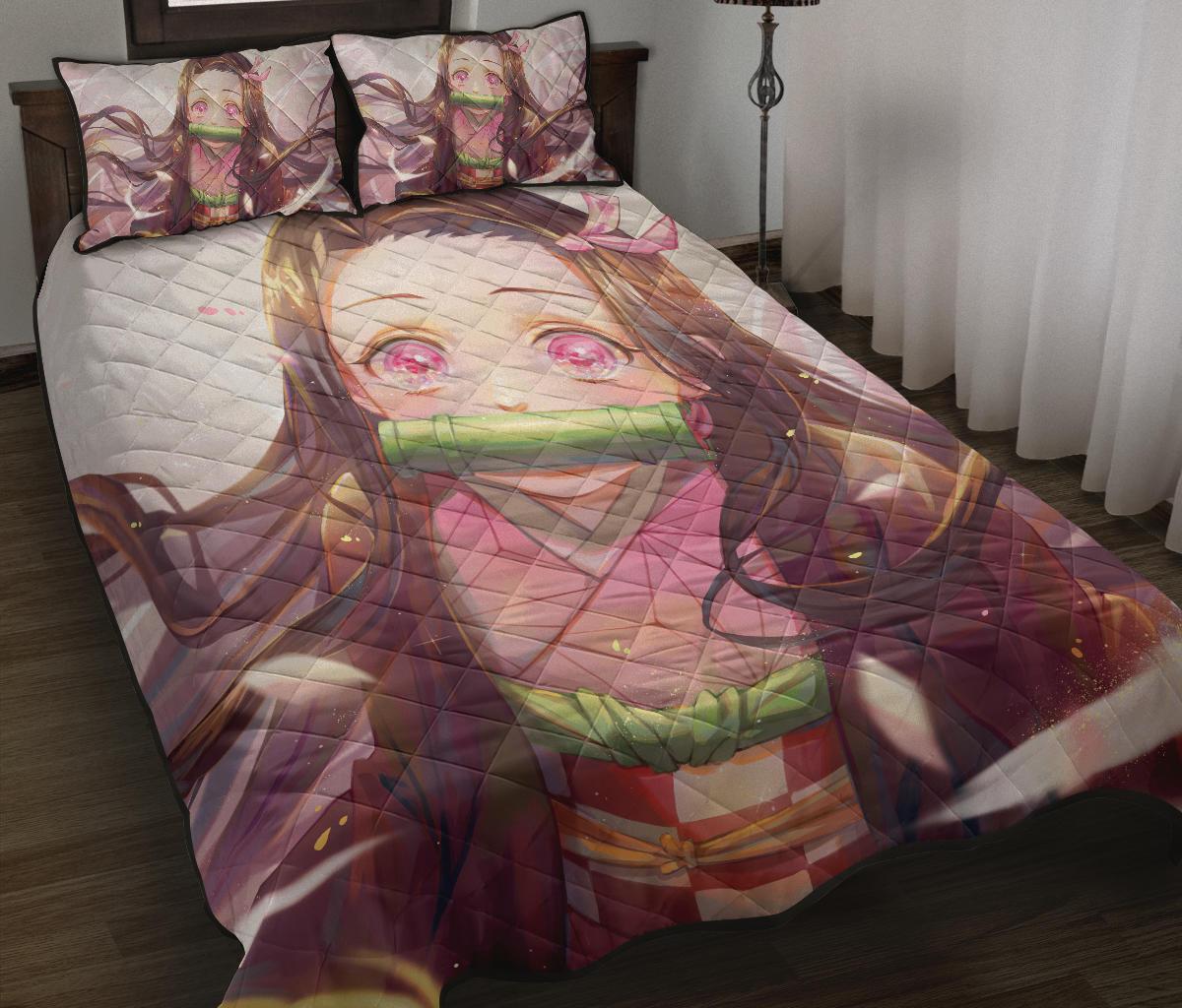 Demon Slayer 14 Anime Quilt Bed Set Pillow Case Amazing Decor Gift Ideas