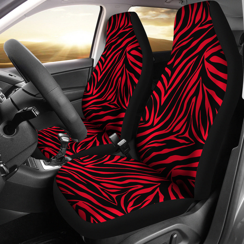 Red Zebra Seat Covers