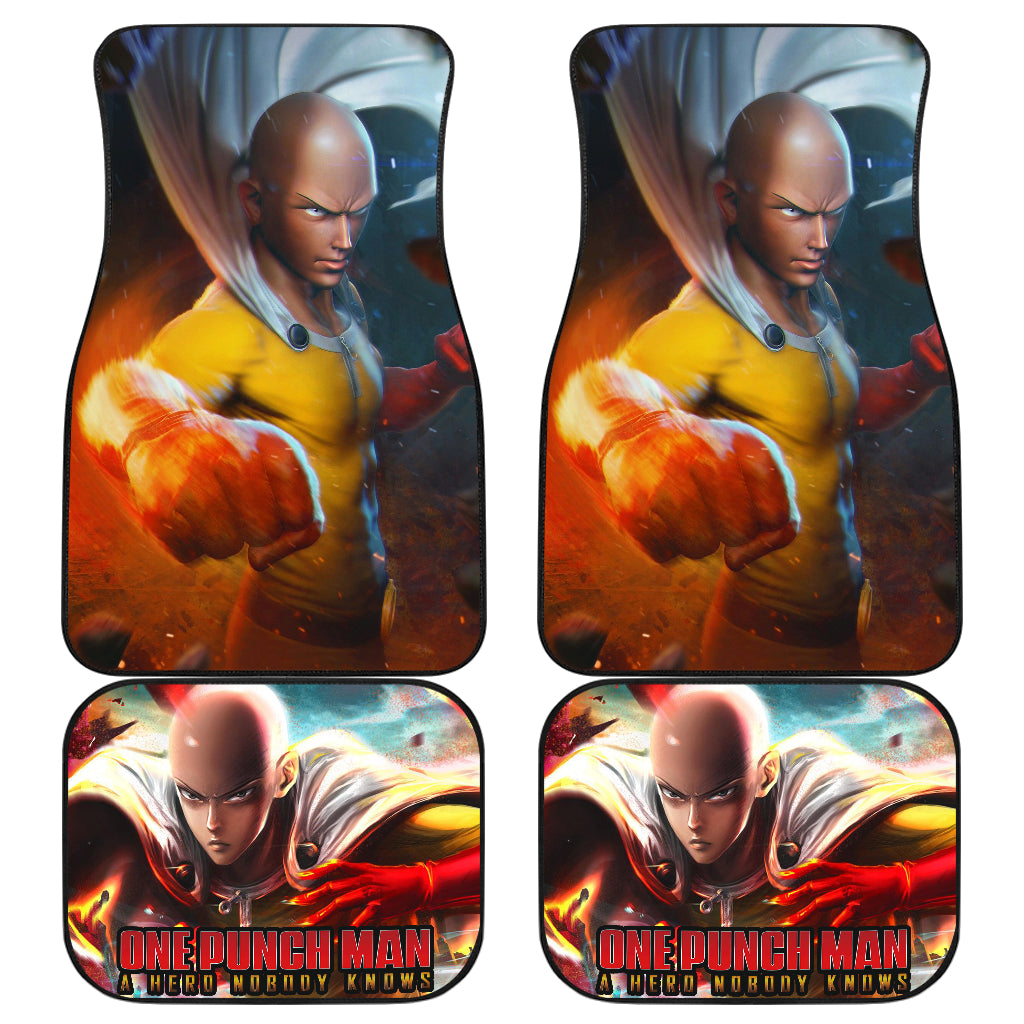 Saitama Punch Man 2 Car Floor Mats Custom Car Accessories Car Decor 2022