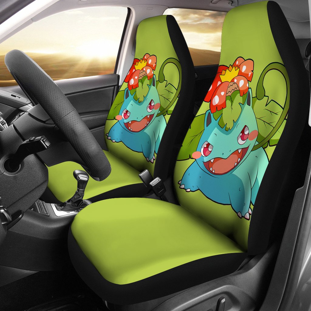 Venusaur Pokemon Chibi Seat Covers