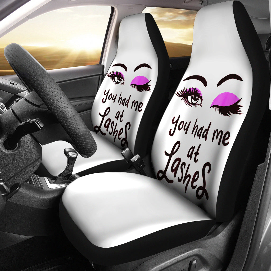 You Had Me At Lashes Seat Cover