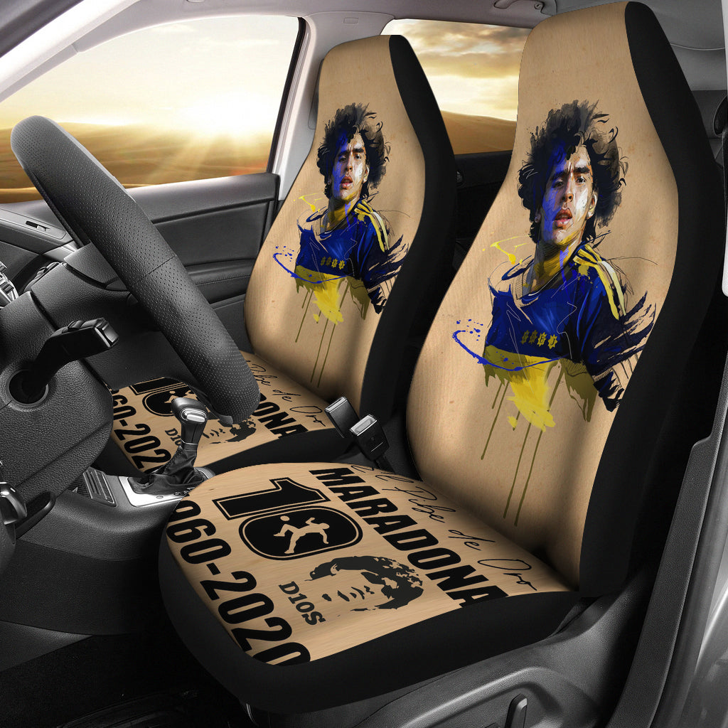 Cool Art D10S Diego Armando Maradona 10 Rip 1969 2022 Car Seat Covers Gift For Fooball