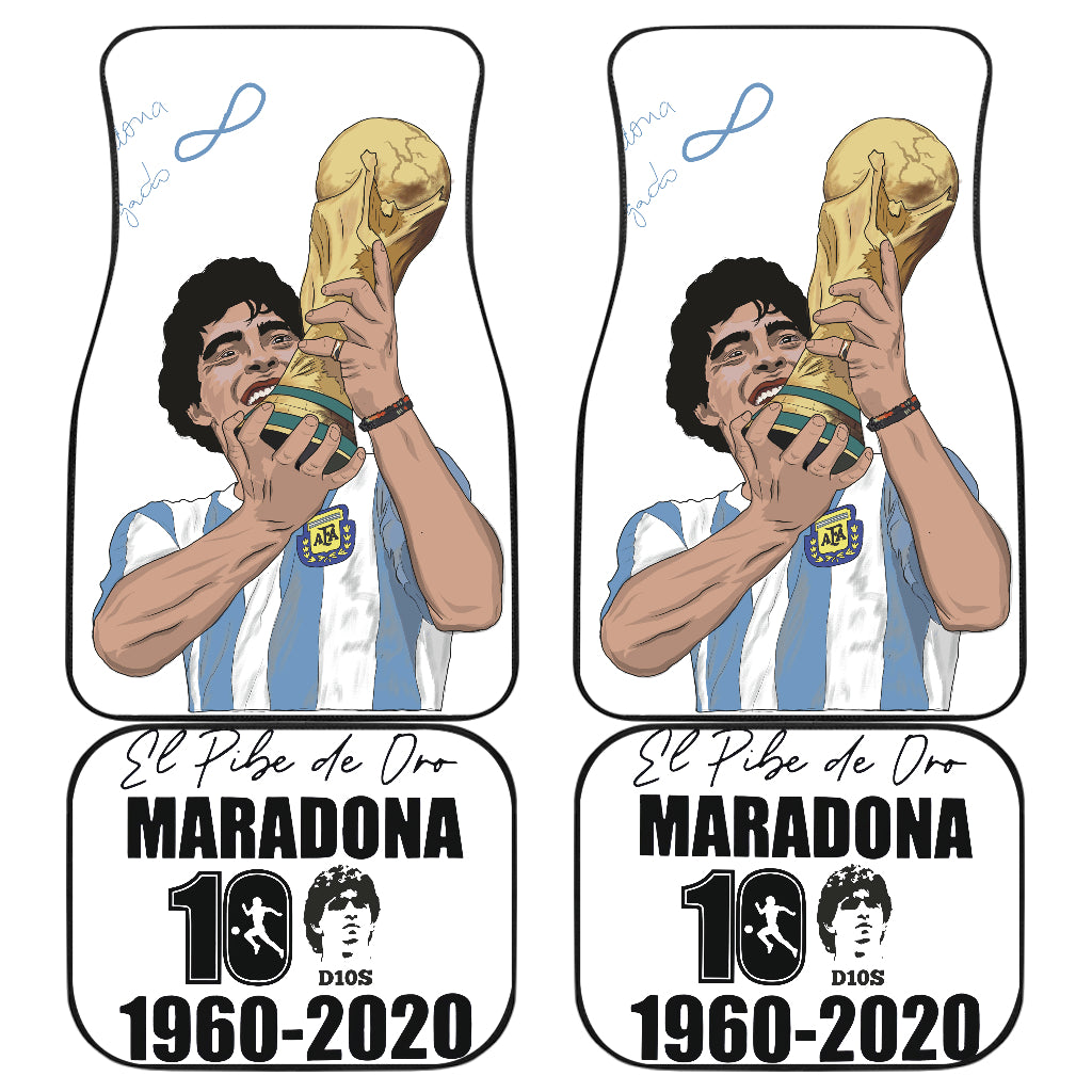 Diego Armando Maradona 10 Rip 1969 2022 14 Car Floor Mats Custom Car Accessories Car Decor 2022